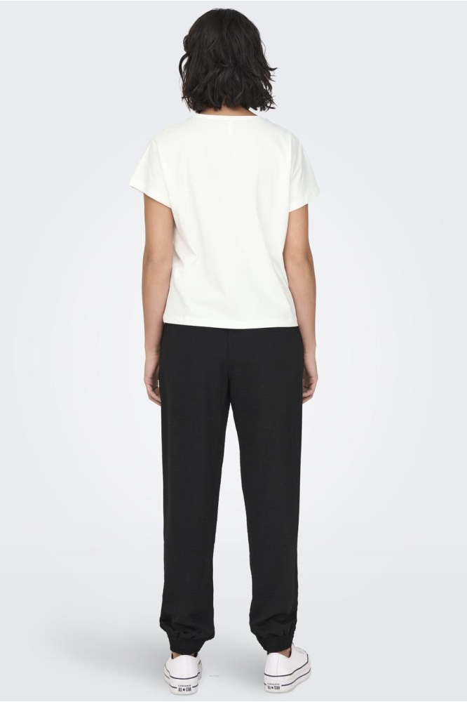ONLJILL LIFE S/S TOP BOX JRS 15324337 CLOUD DANCER/SUMMER POC